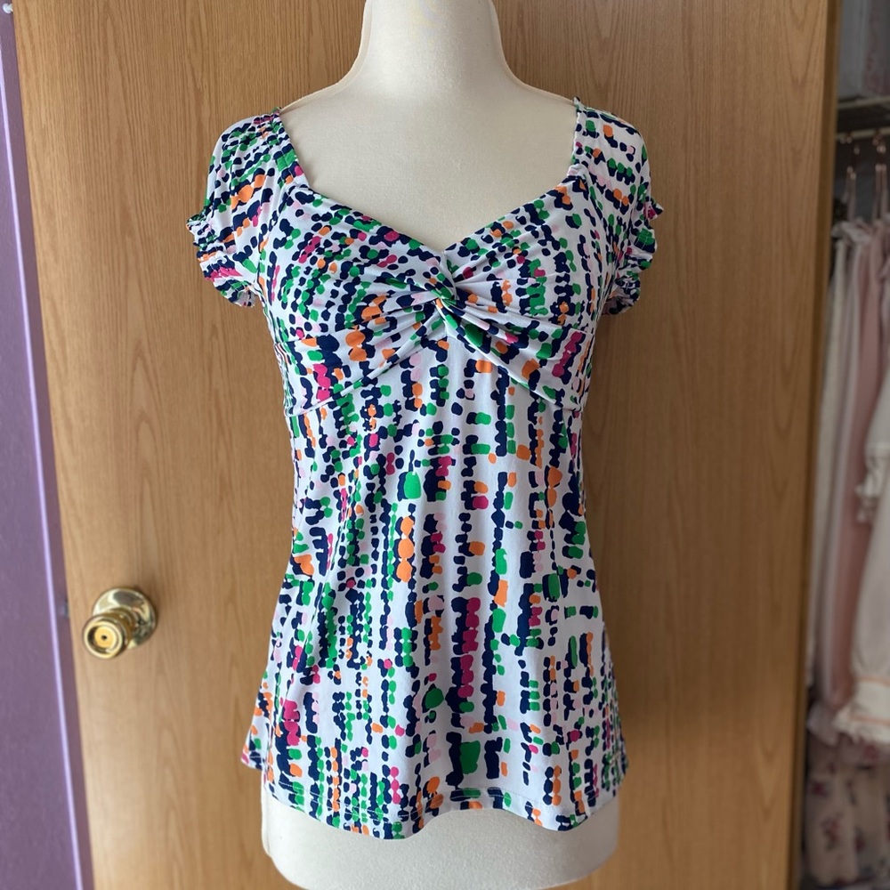 Colorful Spotted Blouse